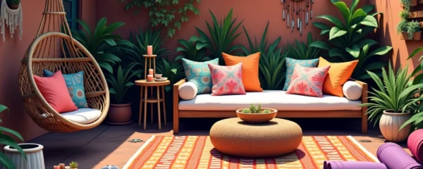 Estilo boho para tu jardín